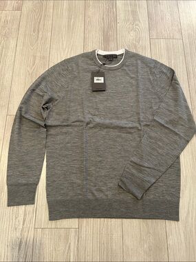 G/FORE Men's Grey Crewneck Sweater